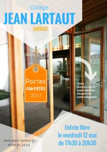 Portes Ouvertes le 22 mai